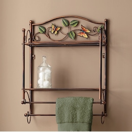 Harvest Butterfly Wall Shelf, , large