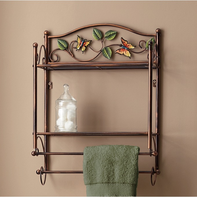 Harvest Butterfly Wall Shelf, , large