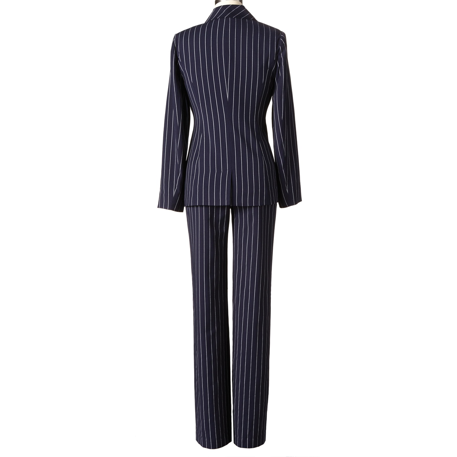 Powerful Pinstripe Pantsuit Midnight Velvet