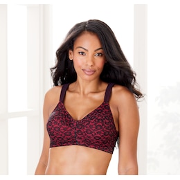 Allover Lace-Front Close Bra, , large