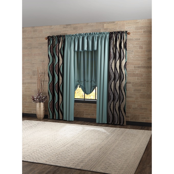 Madison Room-Darkening Light-Filtering Valance, Mineral, large