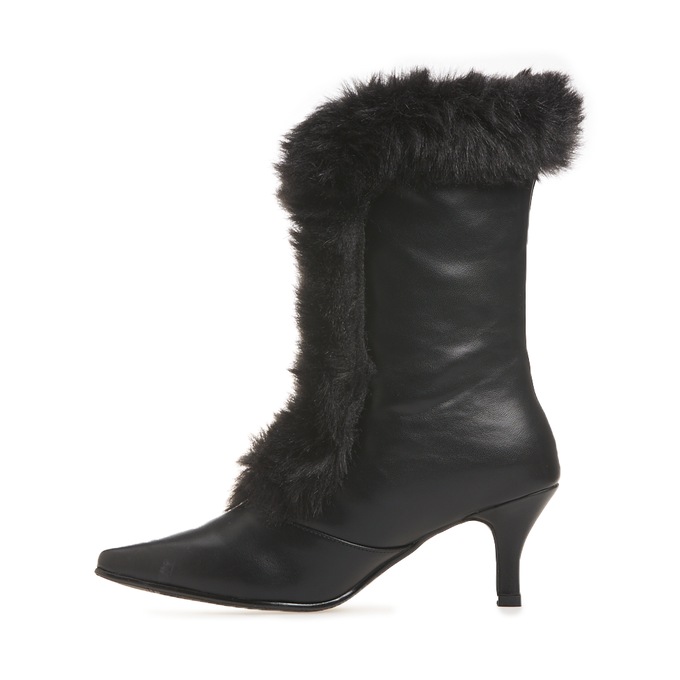 Faux Fur Trim Boot, , large