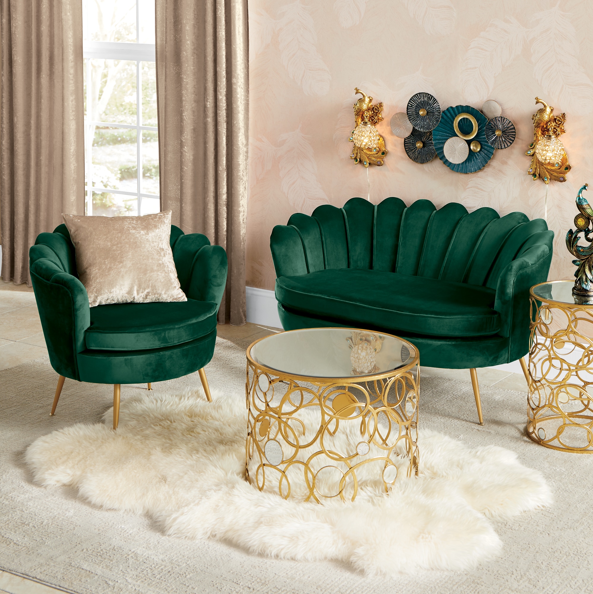 Hera Sofa and Chair | Midnight Velvet