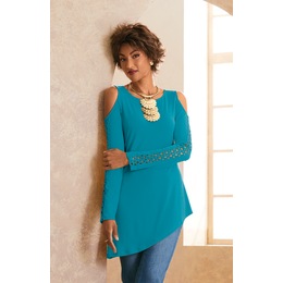 Selina Cold-Shoulder Tunic, , large