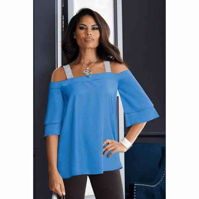Lili Woven Top, , large