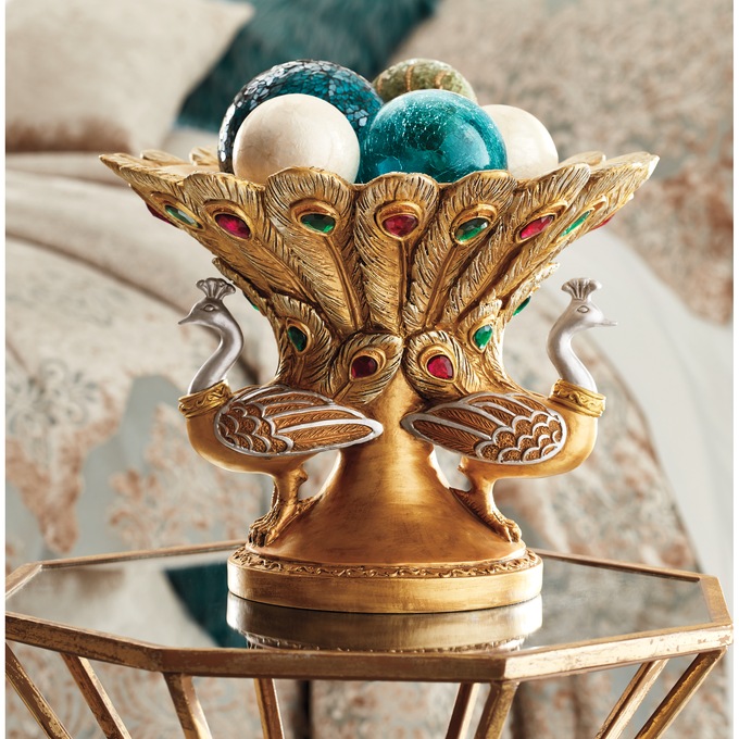 Peacock Decorative Bowl, , large