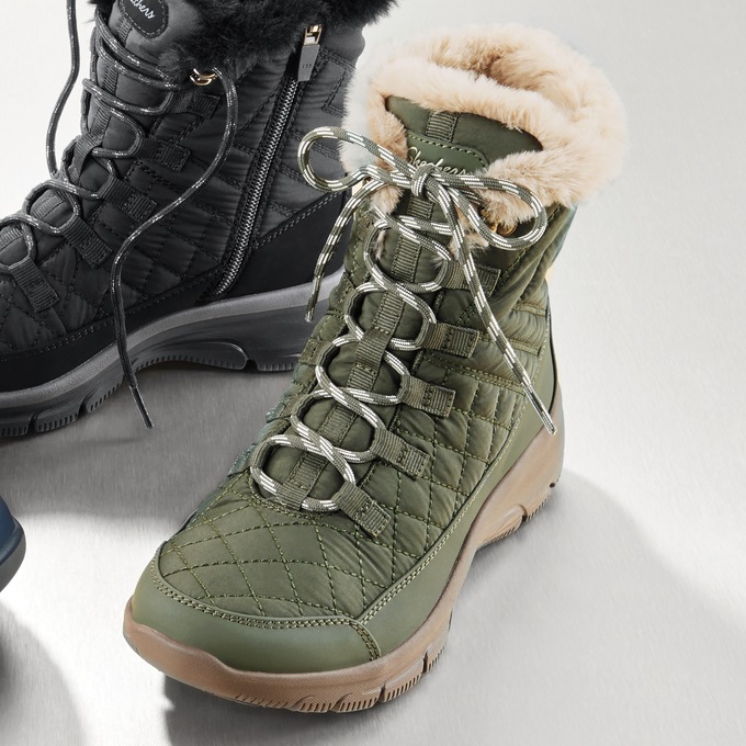Skechers faux fur boots discount