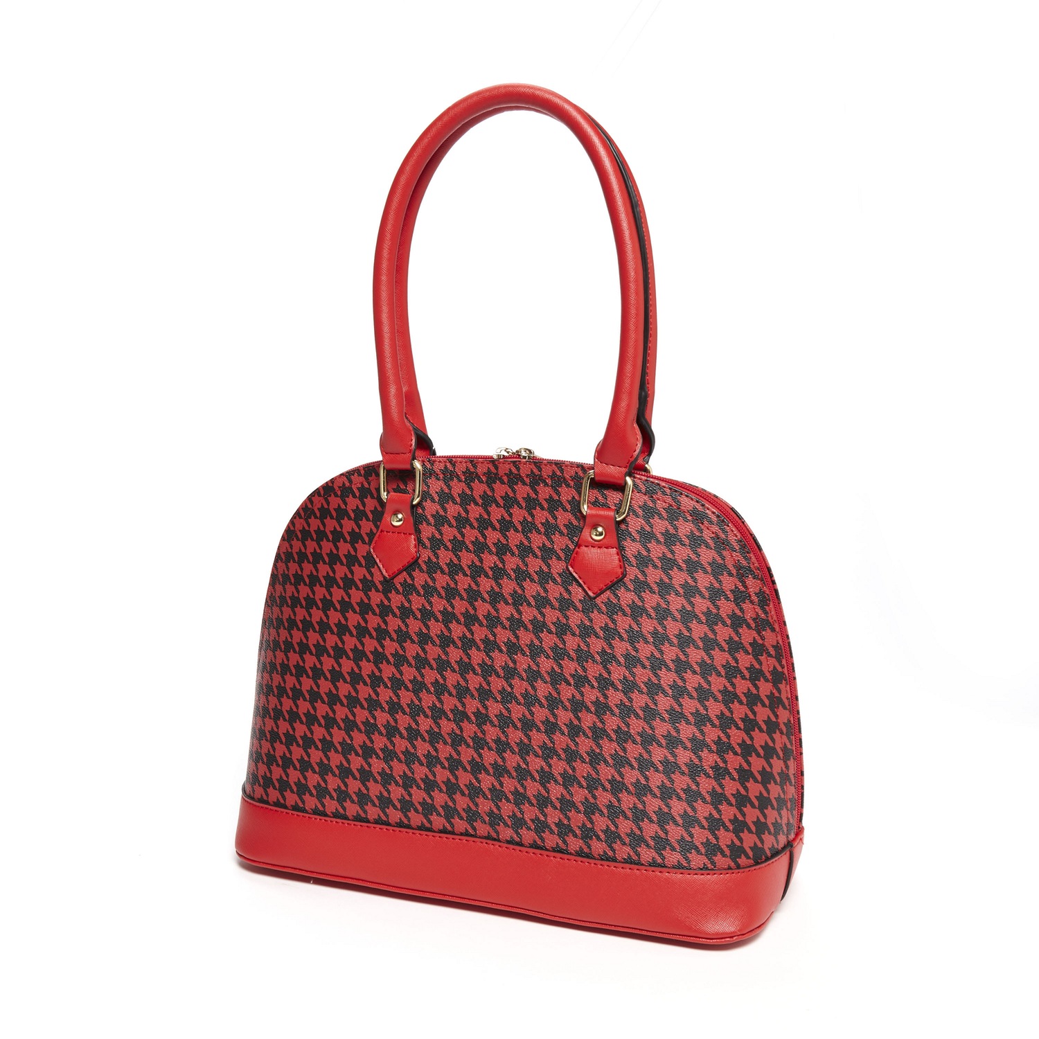 Houndstooth Dome Bag | Midnight Velvet