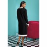 Lanora Colorblock Jacket Dress, Black White, large