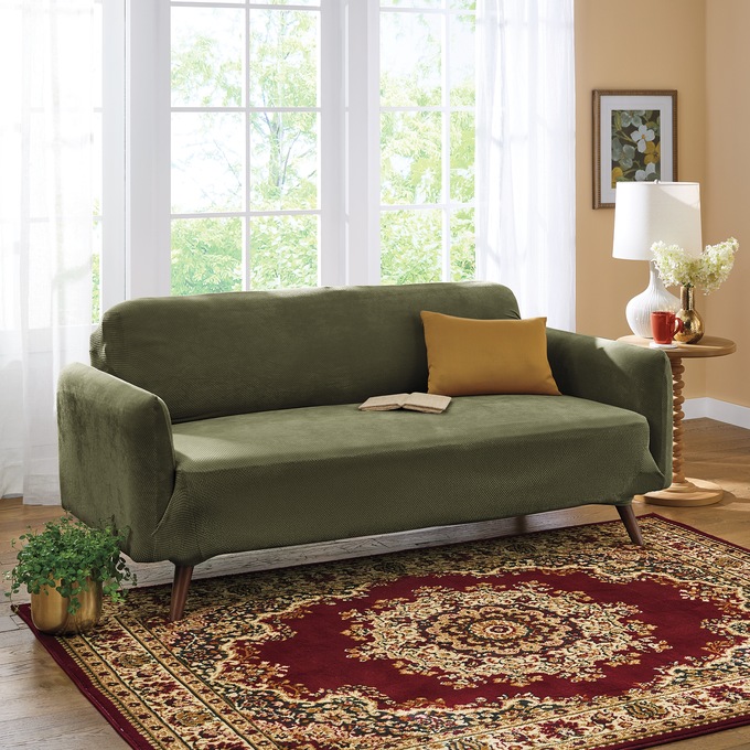 Stretch Pique Slipcover, , large