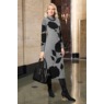 Haleigh Herringbone Sweater Sheath Dress with Mock Collar, , large