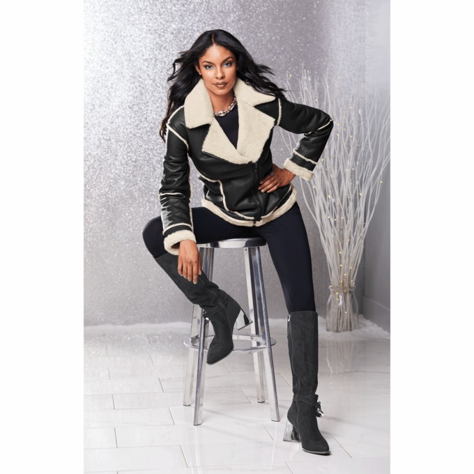 Arya Moto Jacket, Espresso, large