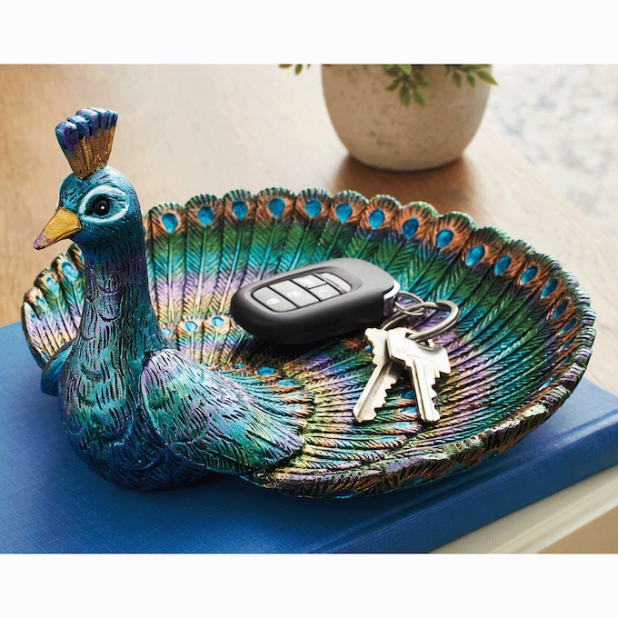 Peacock Trinket Dish, , large