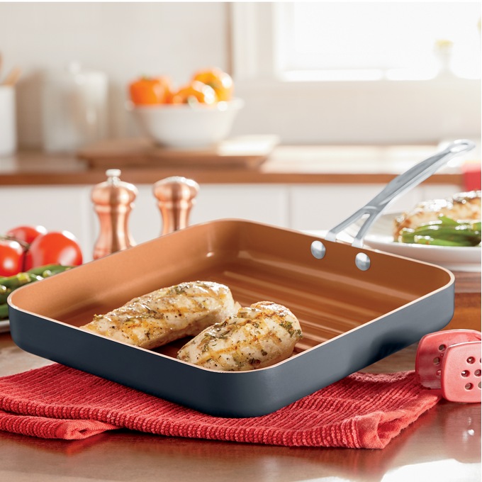 Gotham Steel 10 1/2&quot; Grill Pan, , large