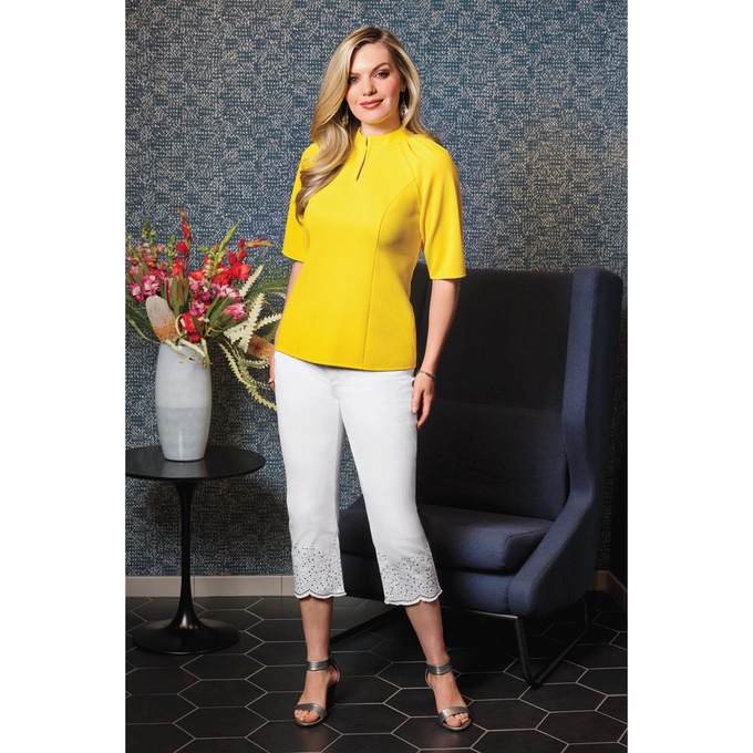 Sasha Pique Top, , large