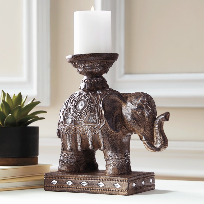 Elephant Candleholder, , large