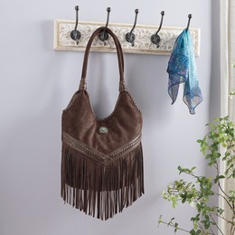 Braided Fringe Bag, , large