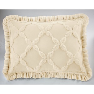 Angelica Ruffle Chenille Sham, , large