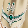 Crystal Necklace and Earring Set, , large
