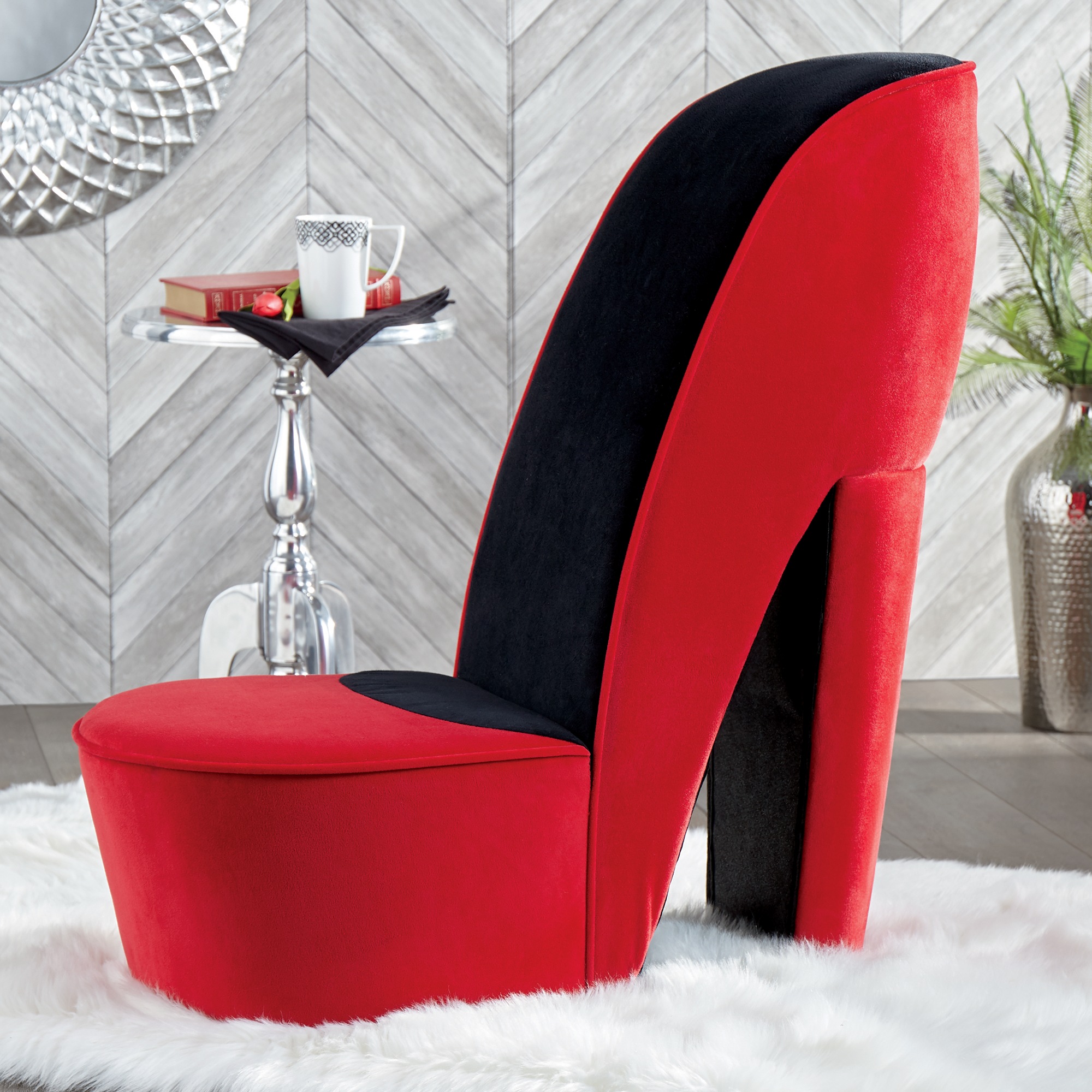 red high chair