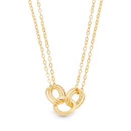 10K Gold 3-Link Necklace, , large