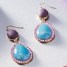 Ornate Blues/Purple Earrings, , large