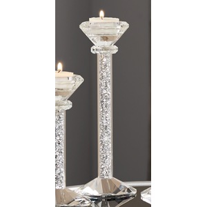 Medium Encrusted Candlestick, , large