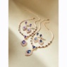 Embellished Pear-Shape Crystal Necklace & Earring Set, , large
