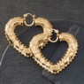 Sister Love Queen of Hearts Large Hoops, , large