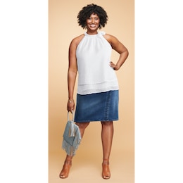 Hazel Bow Tank, , large