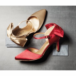 Midnight Velvet D&#39;orsay Bow Pump, , large