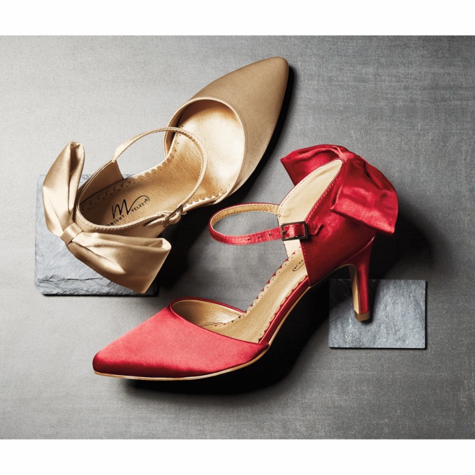 Midnight Velvet D'orsay Bow Pump, , large