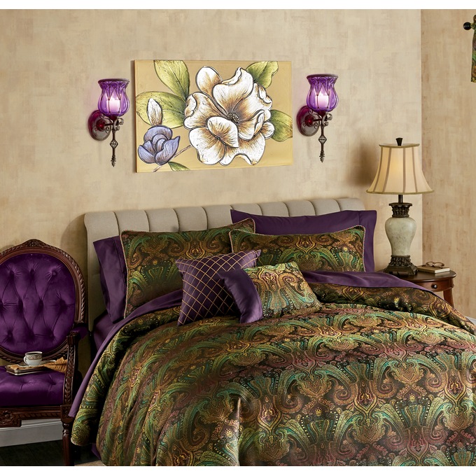 Ombre Jacquard 10-Piece Bed Set, , large