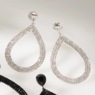Crystal Teardrop Earrings, , large