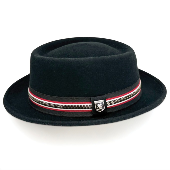 Wool Felt Porkpie Hat, , large