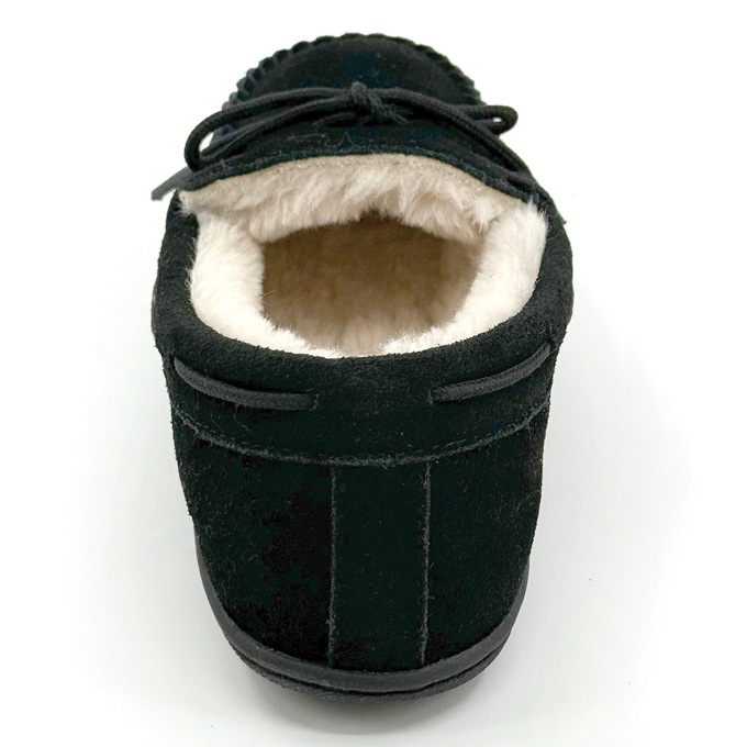 Women's Genuine Suede Moccasin with Faux-Fur Lining, , large
