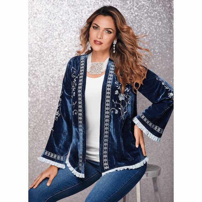 Sienna Velvet Duster, , large