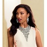 Crystal Bib Necklace and Earring Set, , large