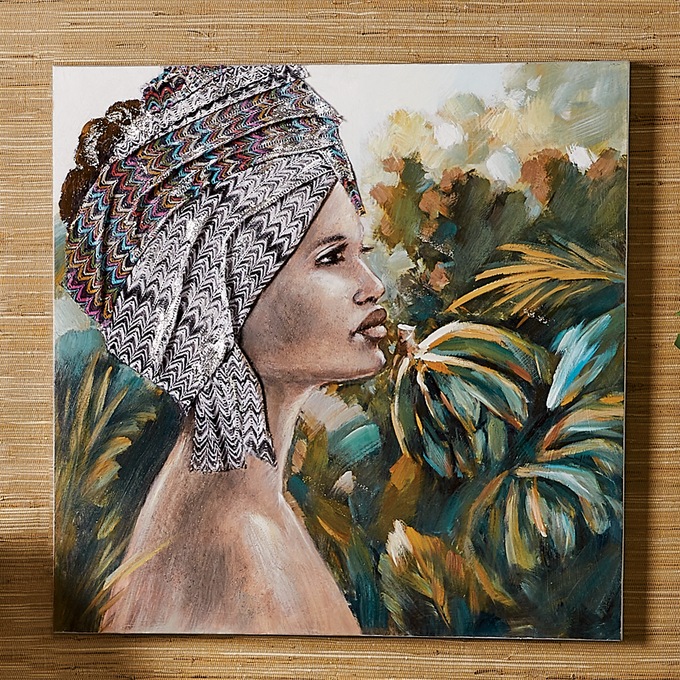 Gazing Woman Canvas, , large