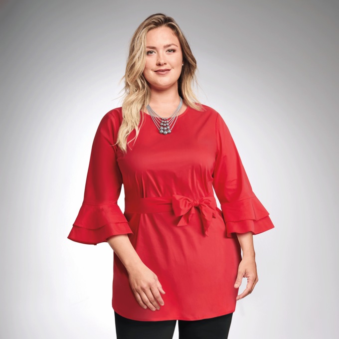 Zara Bow Blouse, , large