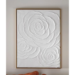 Framed Textured Floral Canvas, , large
