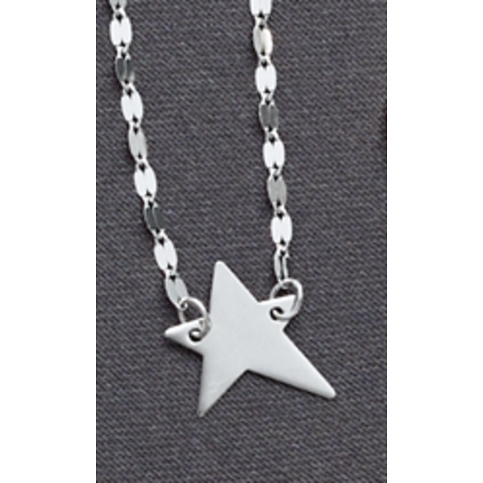 10K Gold Star Necklace, , large