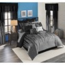 Gilda Comforter Set with Curtains, 30 Pieces, Silver, large