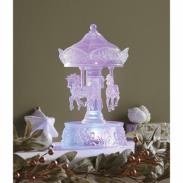 Lit Musical Carousel Figurine, , large