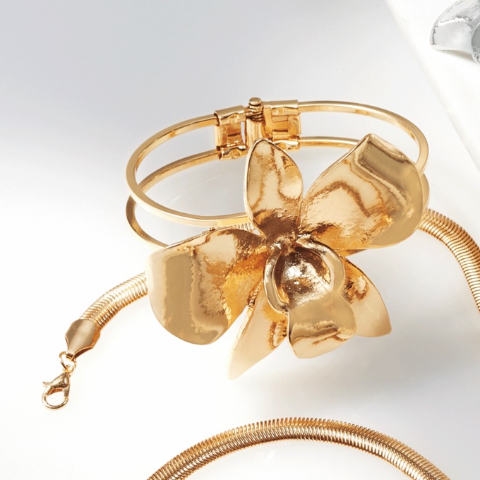 Orchid/3-D Collection Bracelet, , large