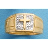 Men&#39;s Diamond Cross Ring, , large