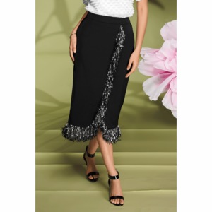 Azora Fringe Skirt, , large