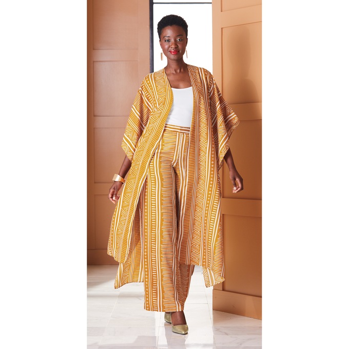 Adanna 2-Piece Women's Pantset with Open-Front Top and Wide-Leg Pants, , large