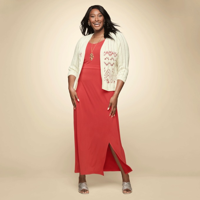 Everlee Crochet Sweater, , large