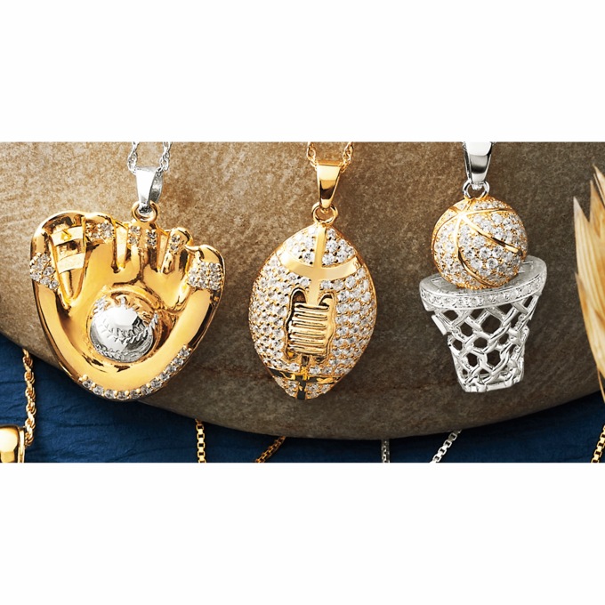Sports Crystal Pendant, , large